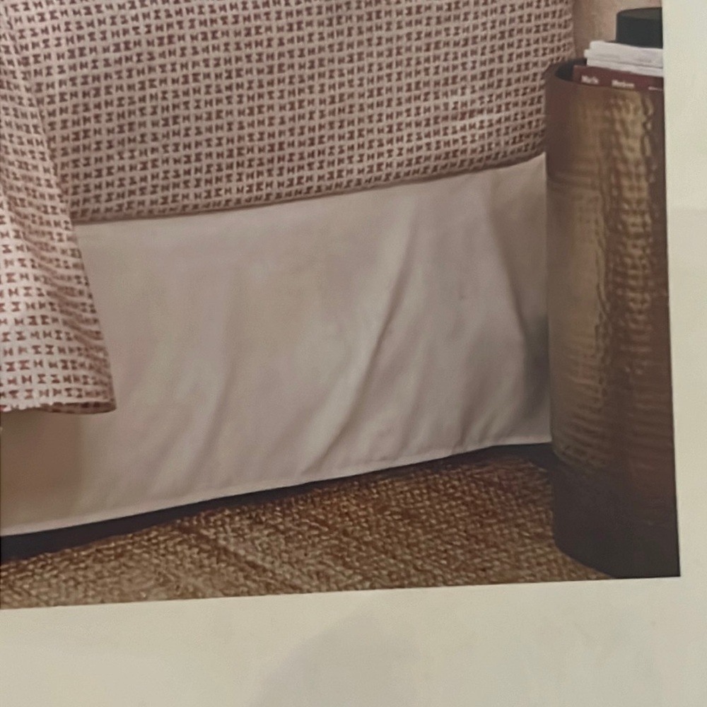 Threshold Clipped Jacquard 2 Euro Shams, 2 Decorative pillows, 1 queen bedskirt​ - Picture 12 of 16
